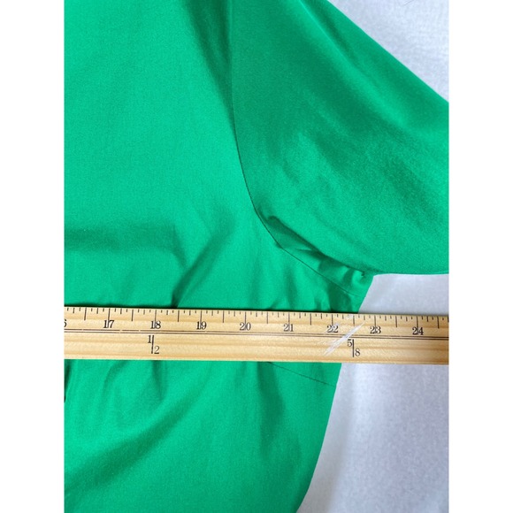 Worthington Green Button Down Top Stretch Long Sleeve Blouse Women's Size 18 - Picture 6 of 11
